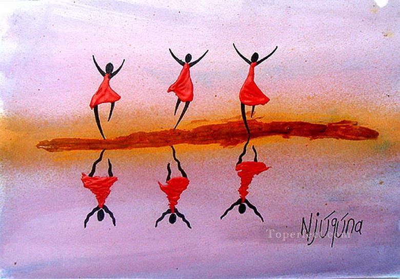 Reflection Joy from Africa Oil Paintings